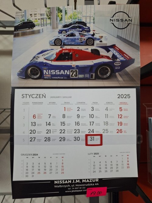 Kalendarz 2025